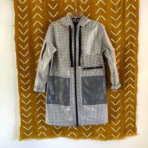 Rachel Roy Gingham Raincoat NWOT